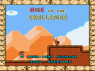 Rise to the Challenge Title Screen